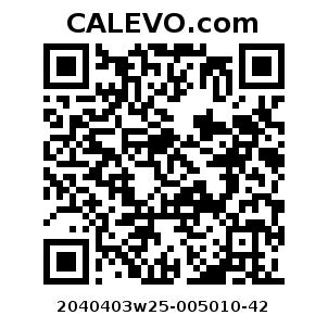 Calevo.com Preisschild 2040403w25-005010-42