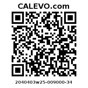 Calevo.com Preisschild 2040403w25-009000-34