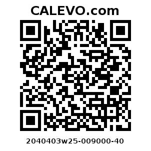 Calevo.com Preisschild 2040403w25-009000-40