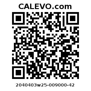 Calevo.com Preisschild 2040403w25-009000-42