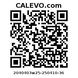 Calevo.com Preisschild 2040403w25-250410-36