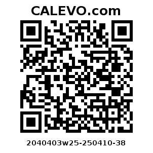 Calevo.com Preisschild 2040403w25-250410-38