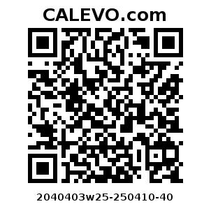 Calevo.com Preisschild 2040403w25-250410-40