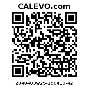 Calevo.com Preisschild 2040403w25-250410-42