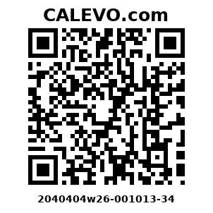 Calevo.com Preisschild 2040404w26-001013-34