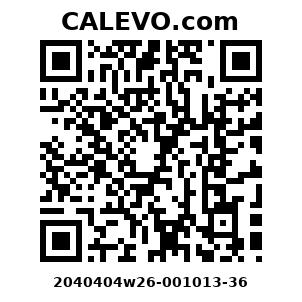 Calevo.com Preisschild 2040404w26-001013-36