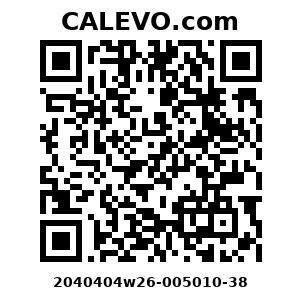 Calevo.com Preisschild 2040404w26-005010-38