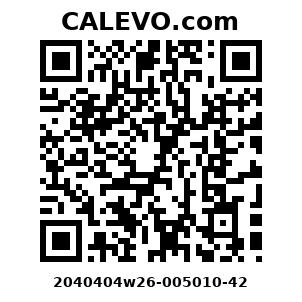 Calevo.com Preisschild 2040404w26-005010-42