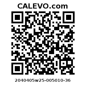 Calevo.com Preisschild 2040405w25-005010-36