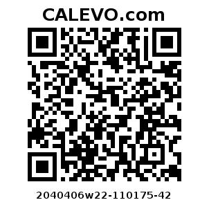 Calevo.com pricetag 2040406w22-110175-42