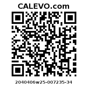 Calevo.com Preisschild 2040406w25-007235-34