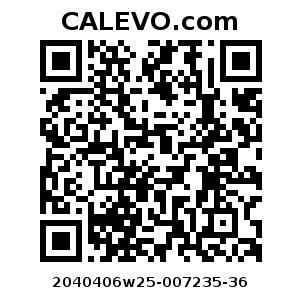 Calevo.com Preisschild 2040406w25-007235-36