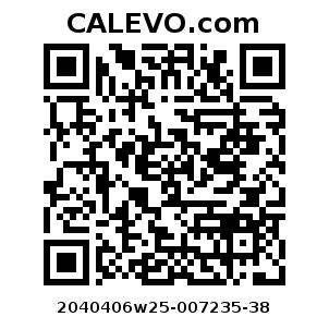 Calevo.com Preisschild 2040406w25-007235-38