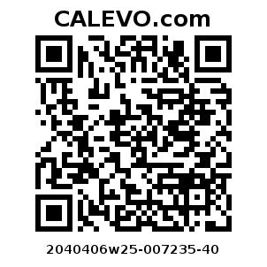 Calevo.com Preisschild 2040406w25-007235-40