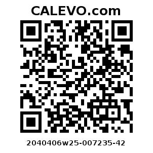Calevo.com Preisschild 2040406w25-007235-42