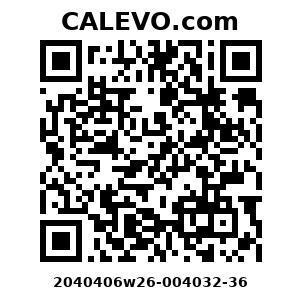 Calevo.com Preisschild 2040406w26-004032-36