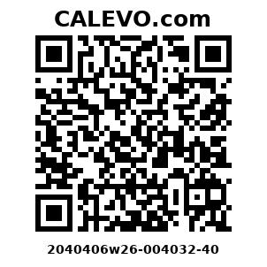 Calevo.com Preisschild 2040406w26-004032-40