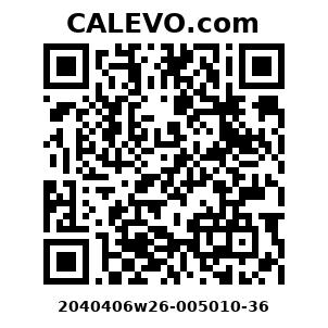 Calevo.com Preisschild 2040406w26-005010-36