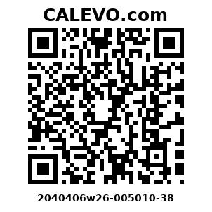Calevo.com Preisschild 2040406w26-005010-38