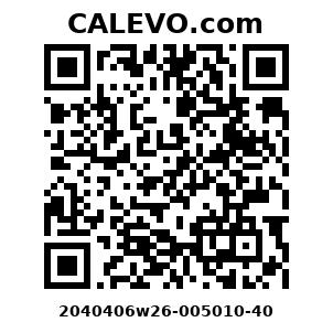 Calevo.com Preisschild 2040406w26-005010-40