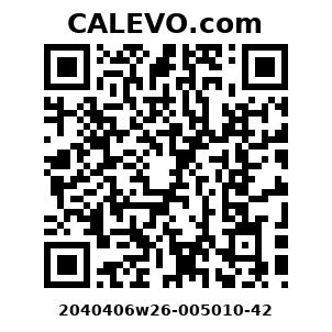 Calevo.com Preisschild 2040406w26-005010-42