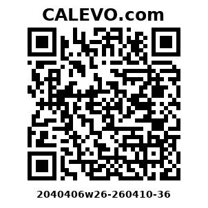 Calevo.com Preisschild 2040406w26-260410-36