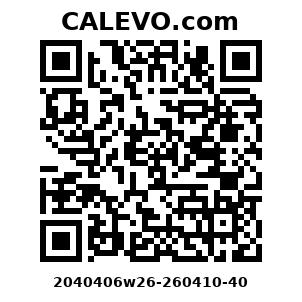 Calevo.com Preisschild 2040406w26-260410-40