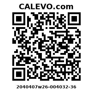 Calevo.com Preisschild 2040407w26-004032-36