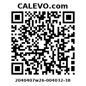 Calevo.com Preisschild 2040407w26-004032-38