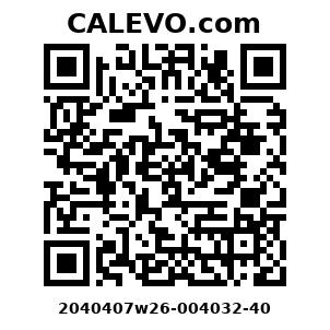 Calevo.com Preisschild 2040407w26-004032-40