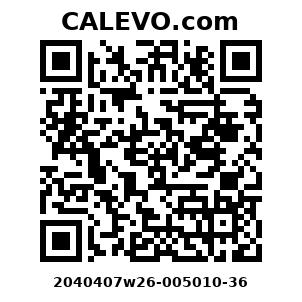 Calevo.com Preisschild 2040407w26-005010-36
