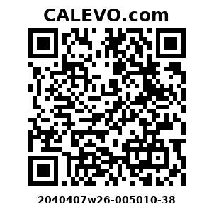 Calevo.com Preisschild 2040407w26-005010-38