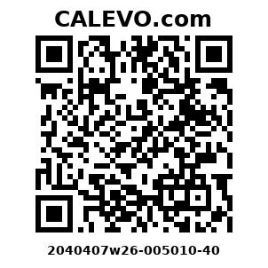 Calevo.com Preisschild 2040407w26-005010-40