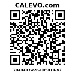 Calevo.com Preisschild 2040407w26-005010-42