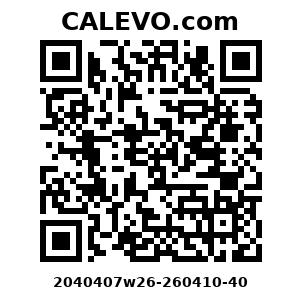 Calevo.com Preisschild 2040407w26-260410-40