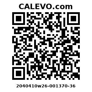 Calevo.com Preisschild 2040410w26-001370-36