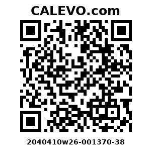 Calevo.com Preisschild 2040410w26-001370-38