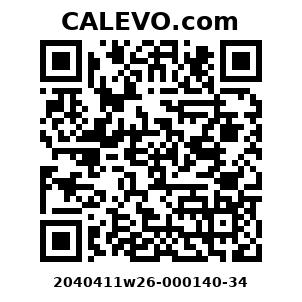 Calevo.com Preisschild 2040411w26-000140-34