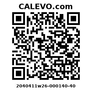 Calevo.com Preisschild 2040411w26-000140-40