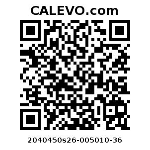 Calevo.com Preisschild 2040450s26-005010-36