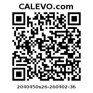 Calevo.com Preisschild 2040450s26-260402-36