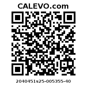 Calevo.com pricetag 2040451s25-005355-40