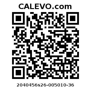 Calevo.com Preisschild 2040456s26-005010-36