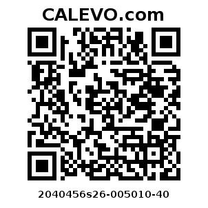 Calevo.com Preisschild 2040456s26-005010-40