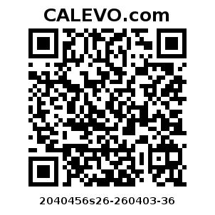 Calevo.com Preisschild 2040456s26-260403-36