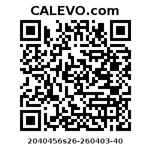 Calevo.com Preisschild 2040456s26-260403-40