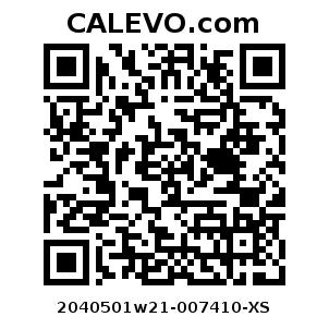 Calevo.com Preisschild 2040501w21-007410-XS