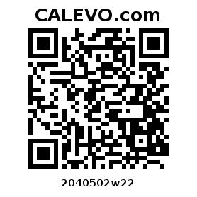 Calevo.com Preisschild 2040502w22