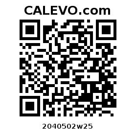 Calevo.com pricetag 2040502w25