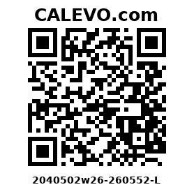 Calevo.com Preisschild 2040502w26-260552-L